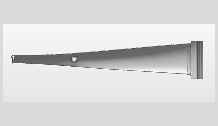 Original turbine blade 3D model